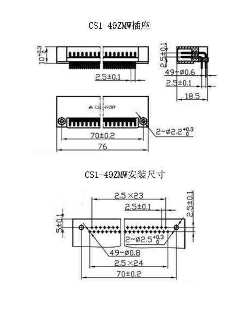 CS1-49TF/ZMW型矩形毗连器